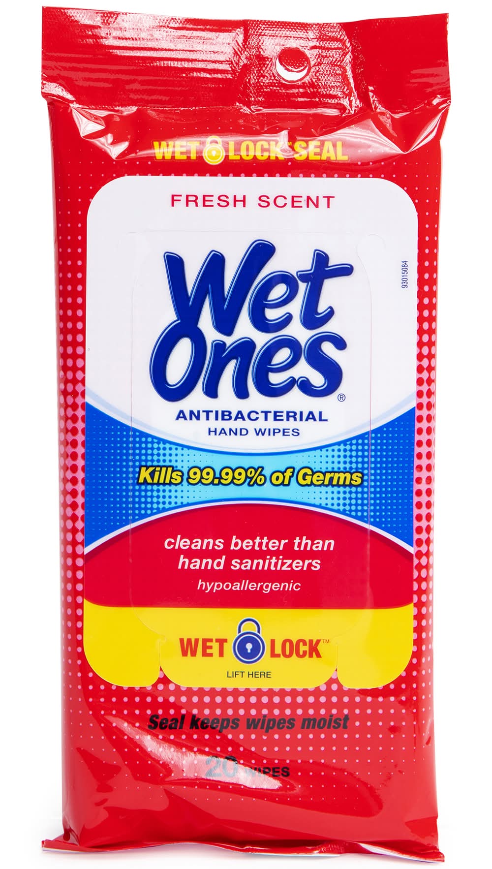 Wet Ones® Antibacterial Hand Wipes Fresh Scent 20-Pack
