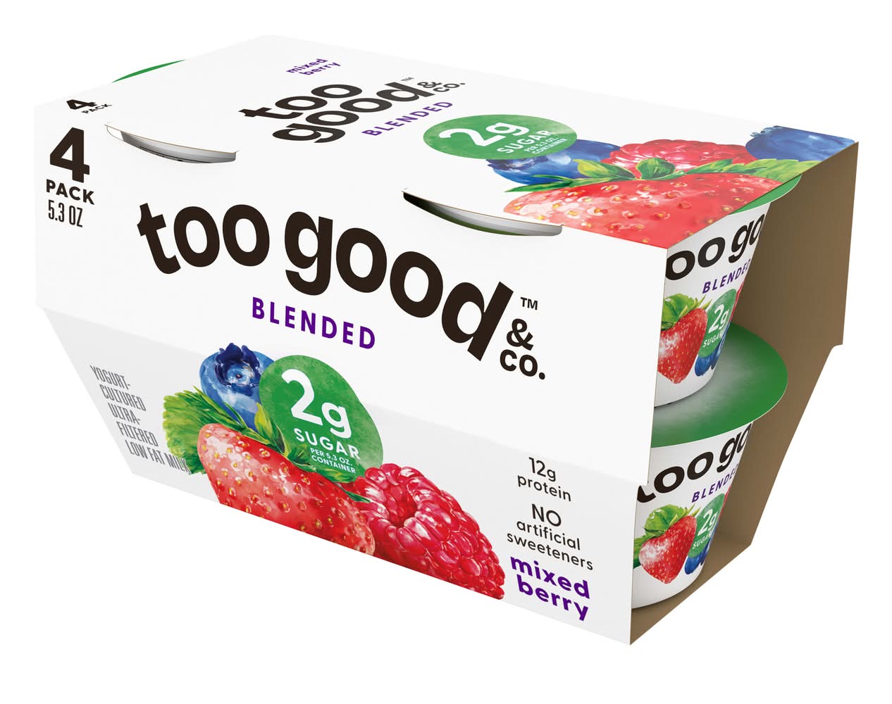 Two Good Mixed Berry Lowfat Greek Yogurt (21.2 oz)