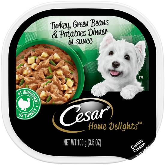 Cesar Turkey Green Beans & Potatoes Dinner in Sauce (3.5 oz)