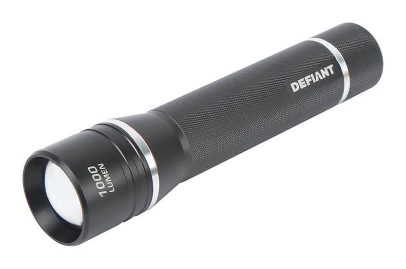 Defiant 1000 Lumens Led Slide-To-Focusing Aluminum Flashlight