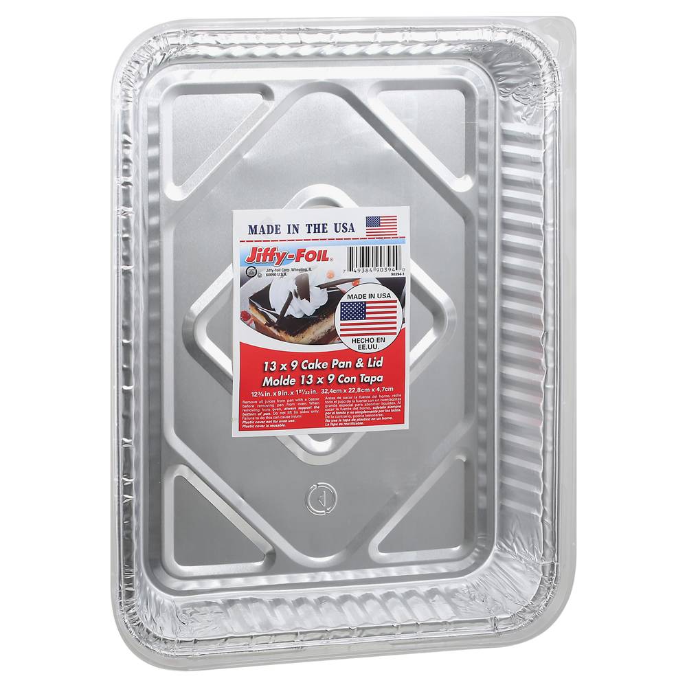 Jiffy-Foil 13" X 9" Cake Pan & Lid (1 ct)