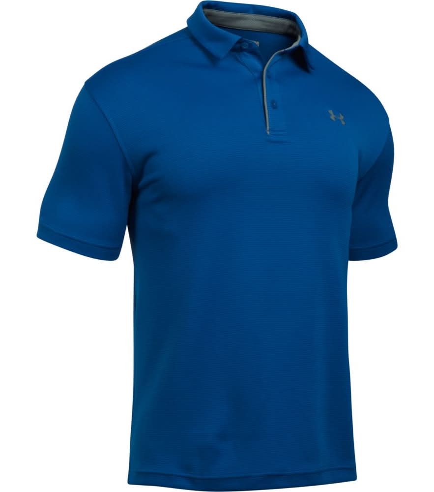 Under Armour Men's New Tech Polo Shirt, Royal / Graphite, Medium