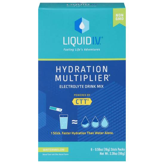 Liquid I.v. Hydration Multiplier Watermelon Electrolyte Drink Mix (3.39 oz)