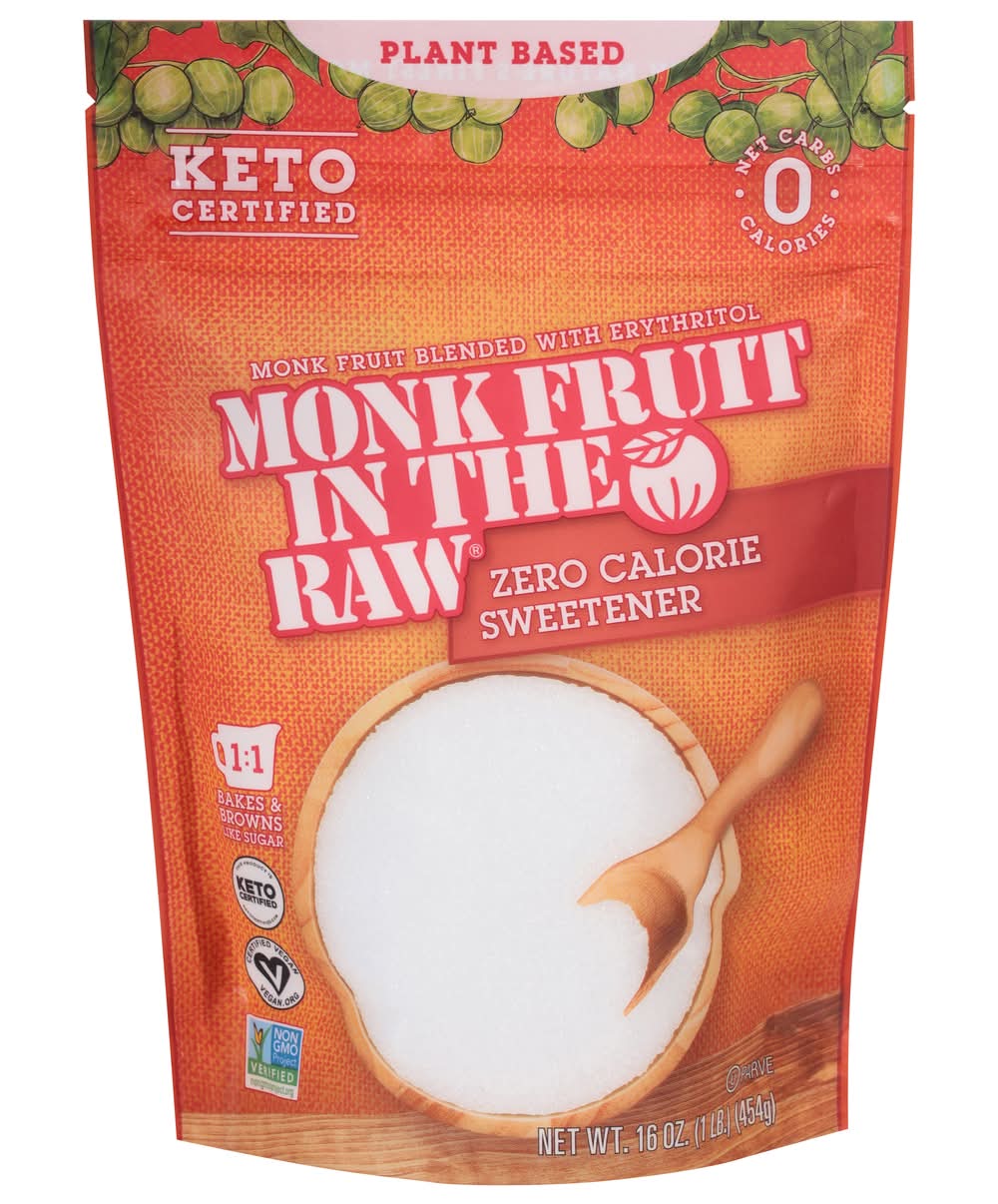 Monk Fruit In The Raw Zero Calorie Sweetener (16 oz)