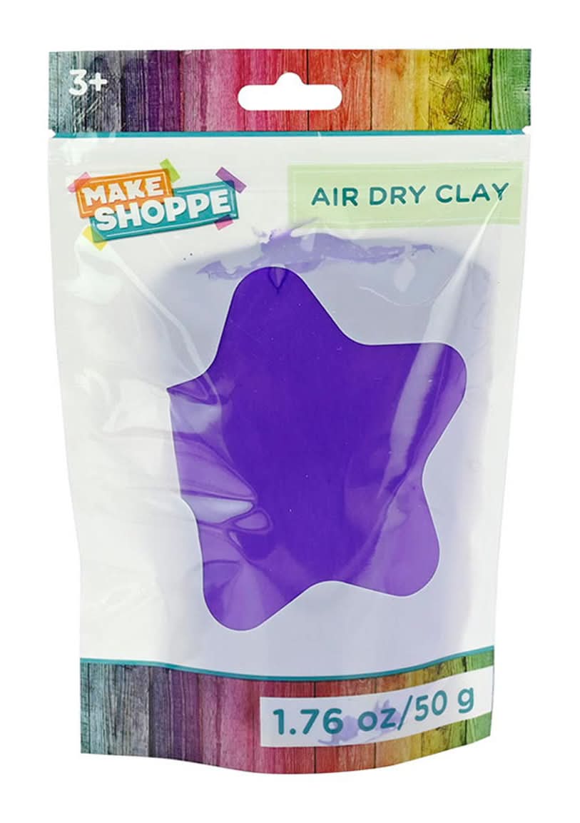 Make Shoppe Ultra Light Air Dry Clay Purple - 1.76 Oz