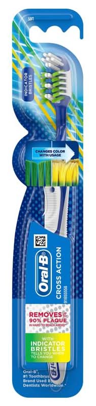 Oral B Man Toothbrush Cross Action Anti Bac 1ea