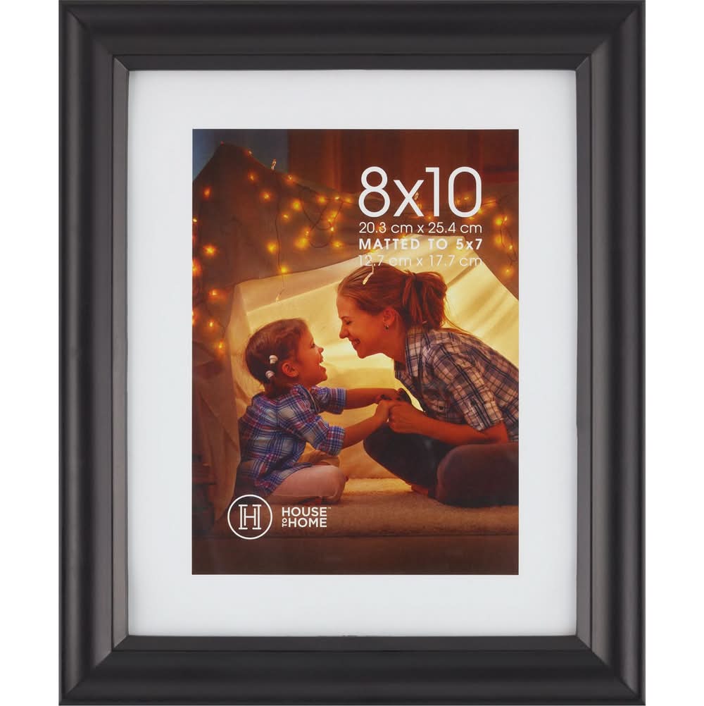 House To Home Black Scoop Picture Frame, 8 X 10 In