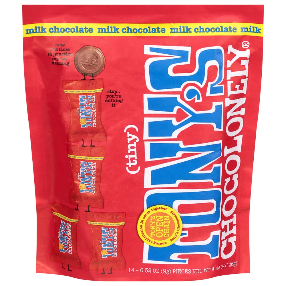 Tony's Chocolonely Milk Chocolate Tiny (14 x 0.32 oz)