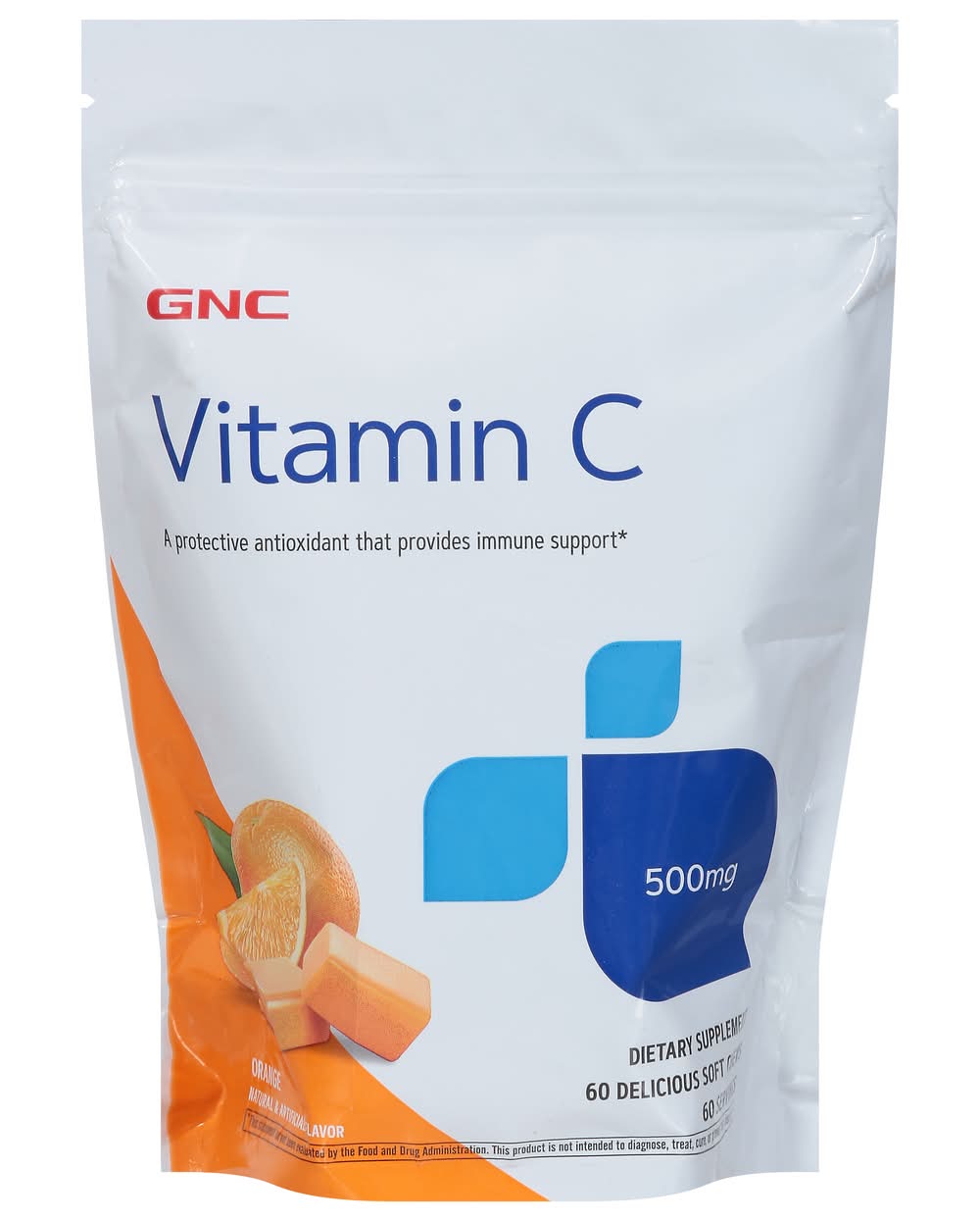 GNC Vitamin C Soft Chews, Orange (10.55 oz, 60 ct)