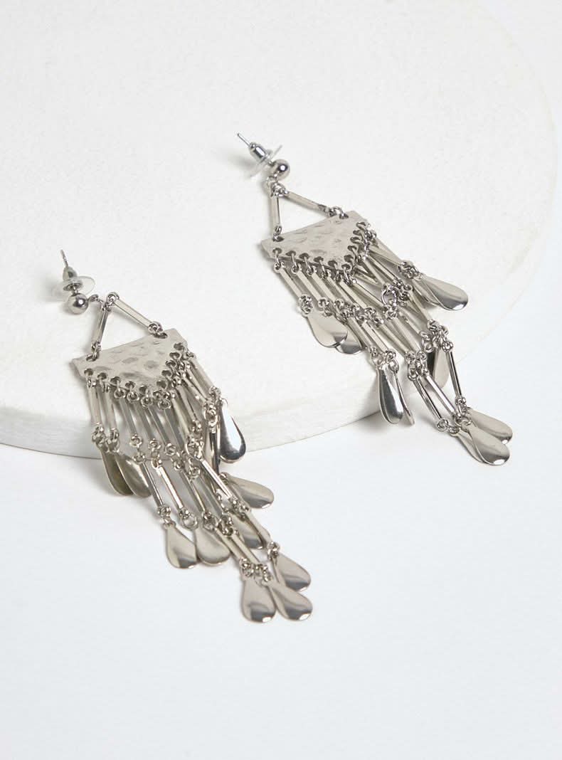 Umbrale Aros Boho plata talla única