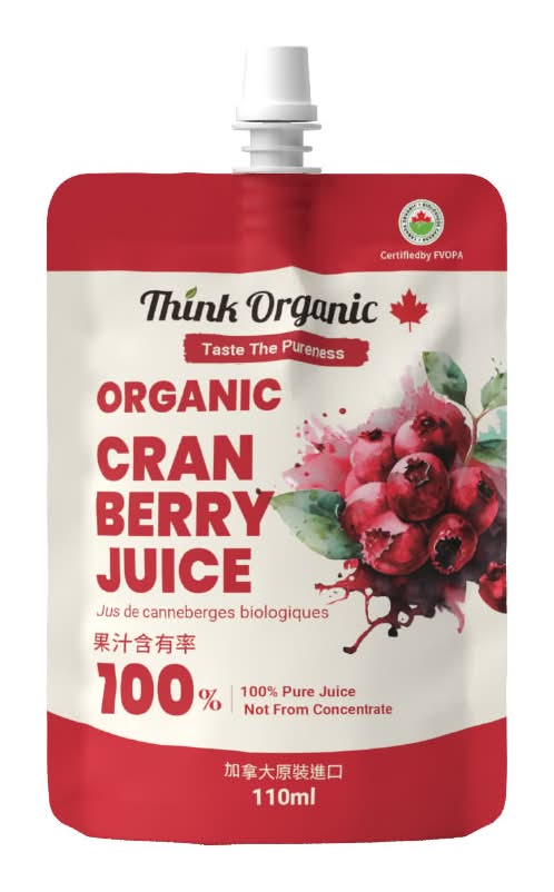有機思維-有機蔓越莓原汁隨手包(110ml/包)