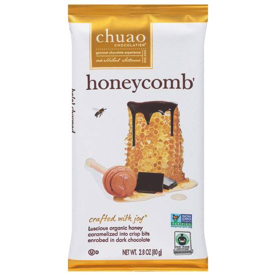 Chuao Chocolatier Honeycomb Dark Chocolate Bar