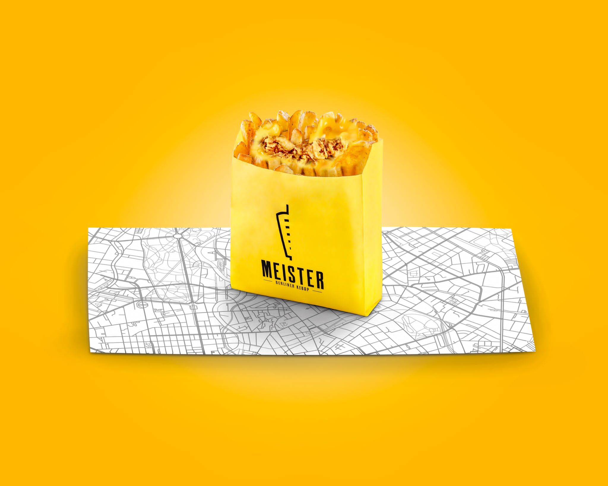Frites cheddar oignons frits