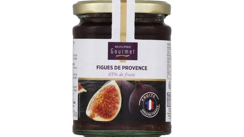 Monoprix Gourmet Figues de Provence 65% de fruits Le pot de 325g