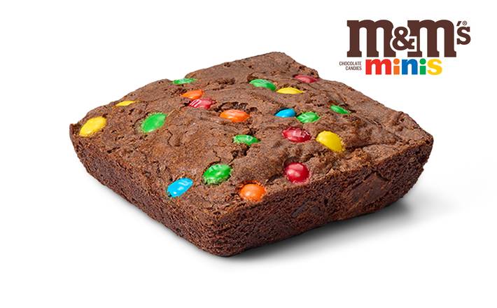 Brownie made with M&M’s