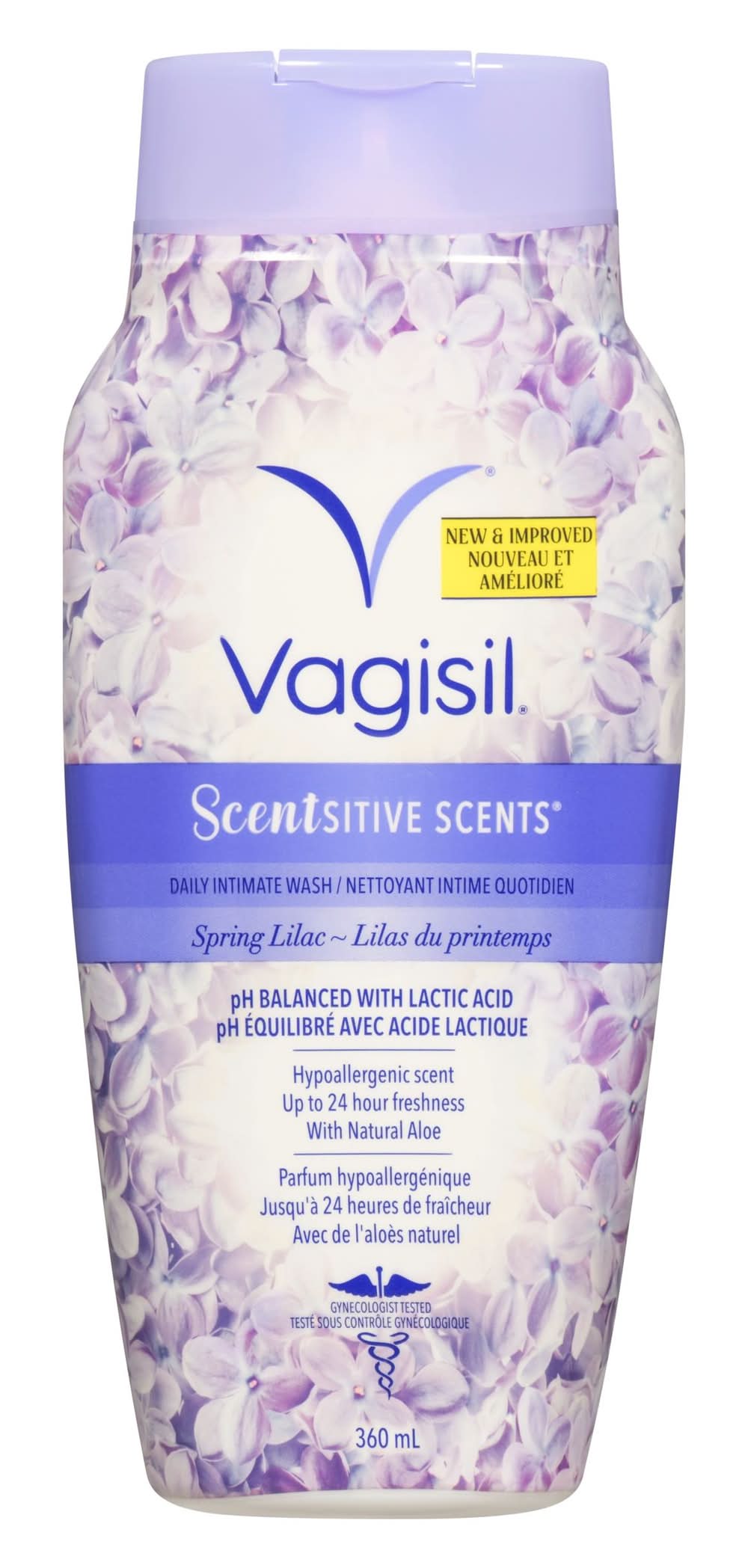 Scentsitive Scents Daily Intimate Wash, Spring Lilac (360 ml)