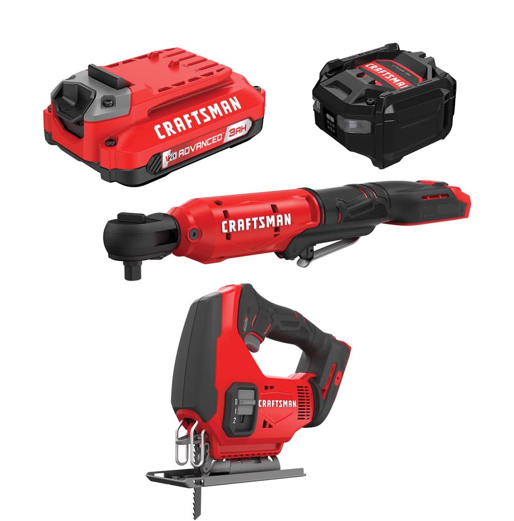 Craftsman Battery Kit With Ratchet And Jig Saw Bundle