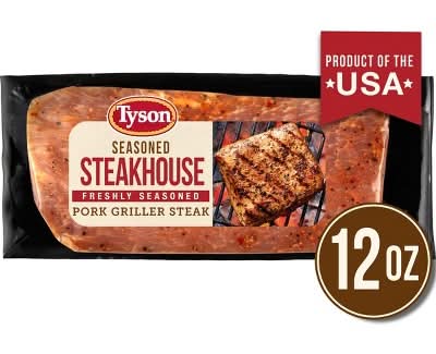 Tyson Seasoned Steakhouse Pork Griller Steak (12 oz)
