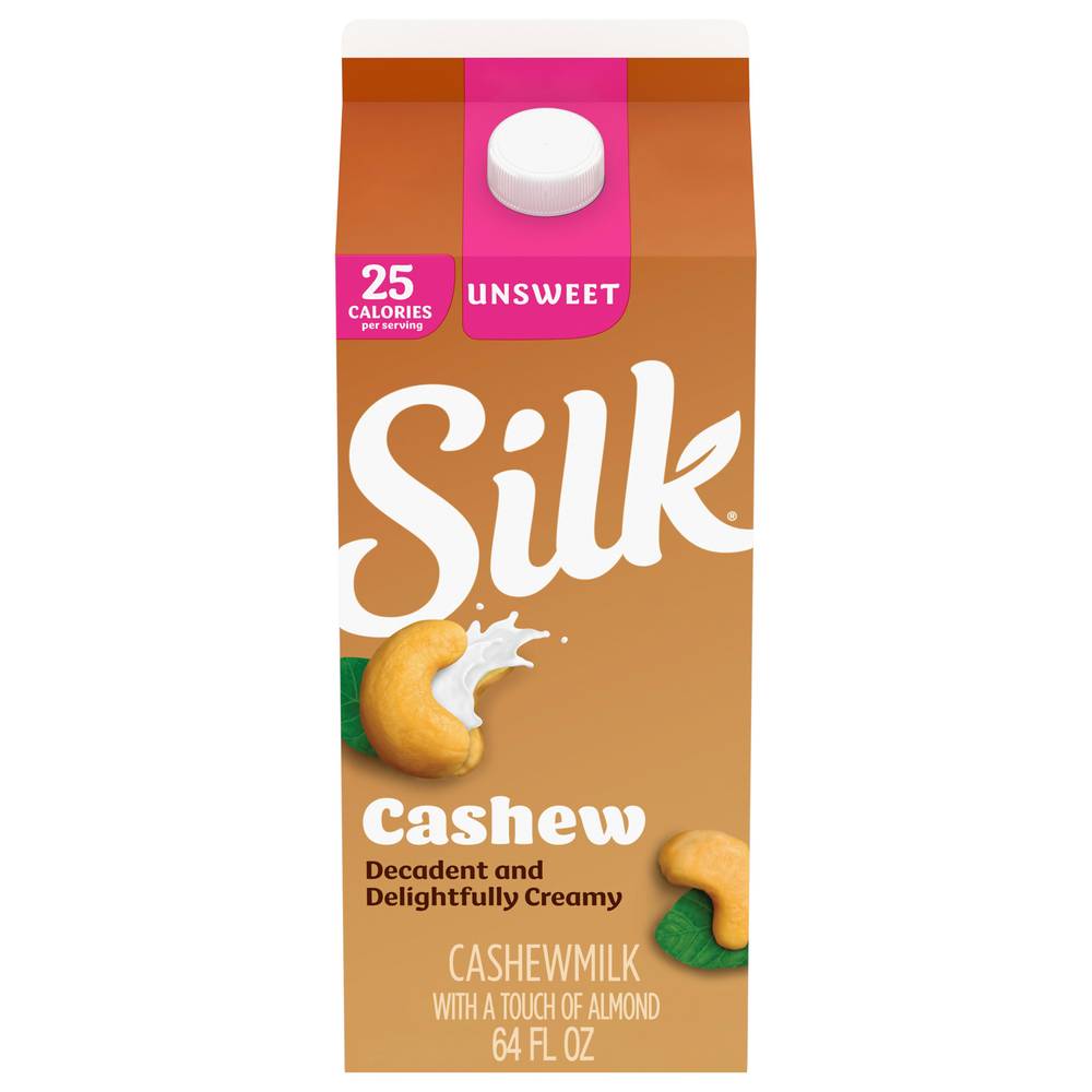 Silk Unsweet Creamy Cashew Milk (64 fl oz)