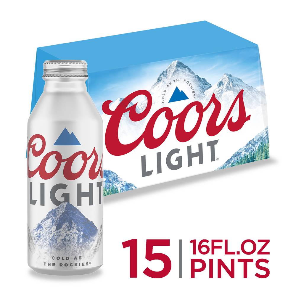 Coors Light Cold Beer (15 x 16 fl oz)