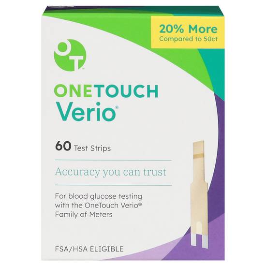 Onetouch Verio Test Strips (60 ct)