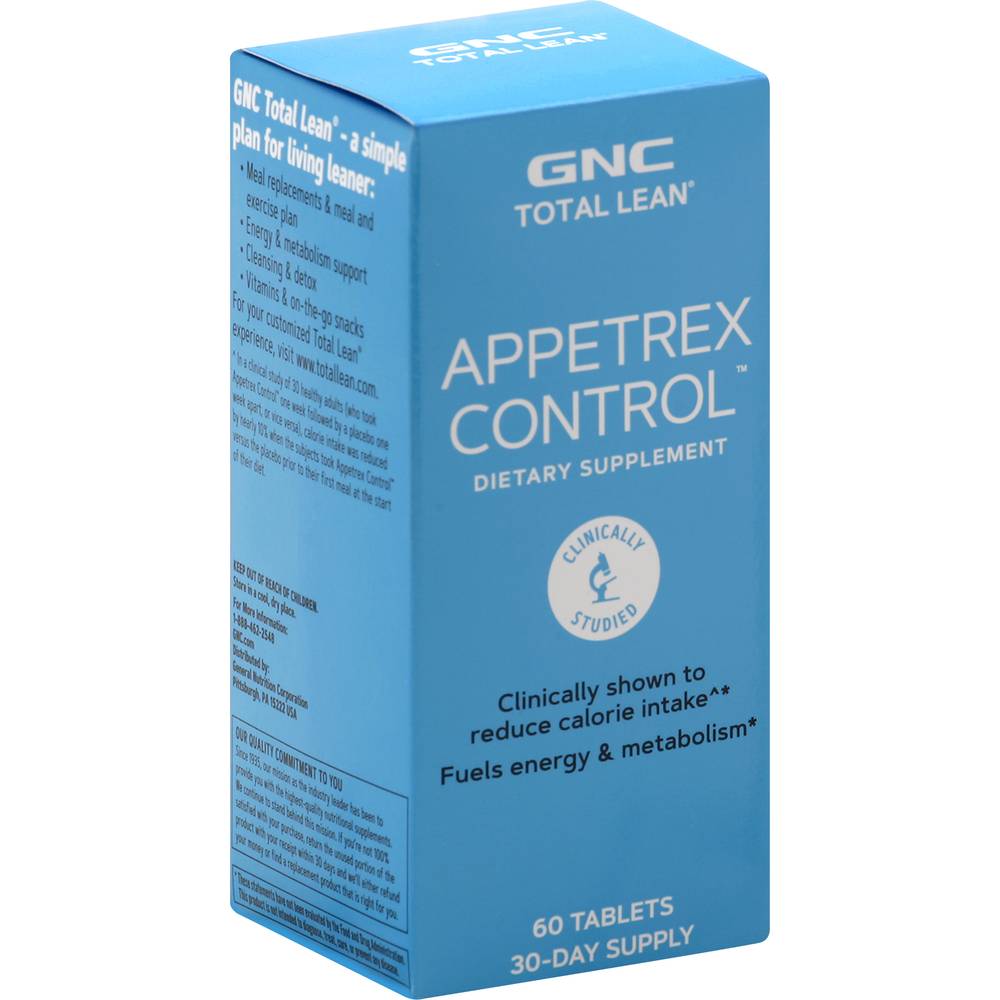 Gnc Total Lean Appetrex Control Dietary Tablets (60 ct)