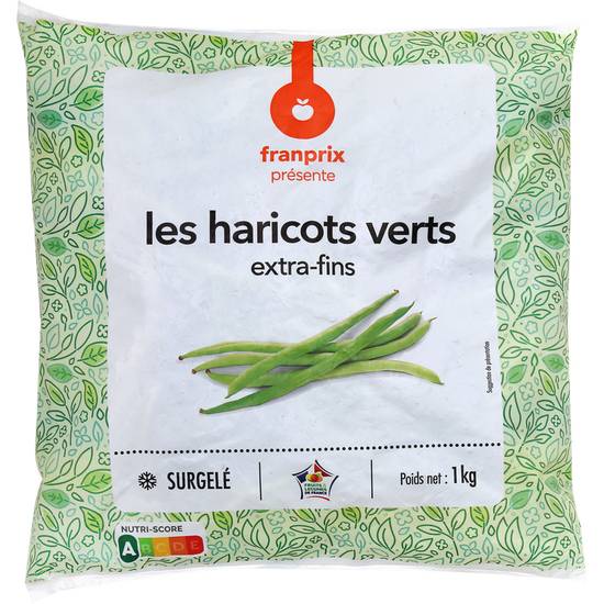 Haricots verts extra-fins Franprix 1kg