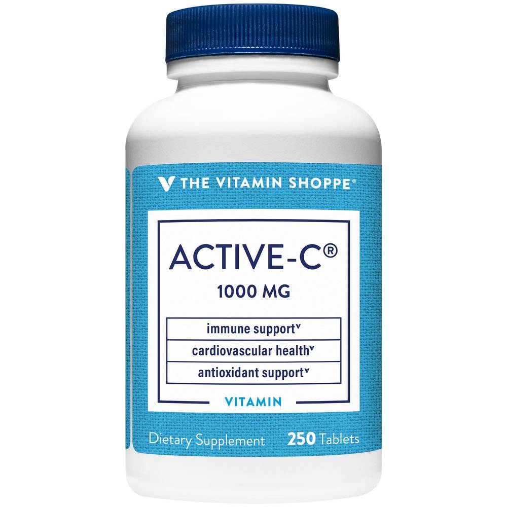 Active-C - Vitamin C For Immune Support With Calcium, Magnesium & Zinc - 1,000 Mg (250 Tablets)