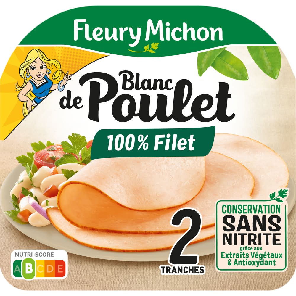 Fleury Michon - Blanc de poulet nature sans nitrite (2)