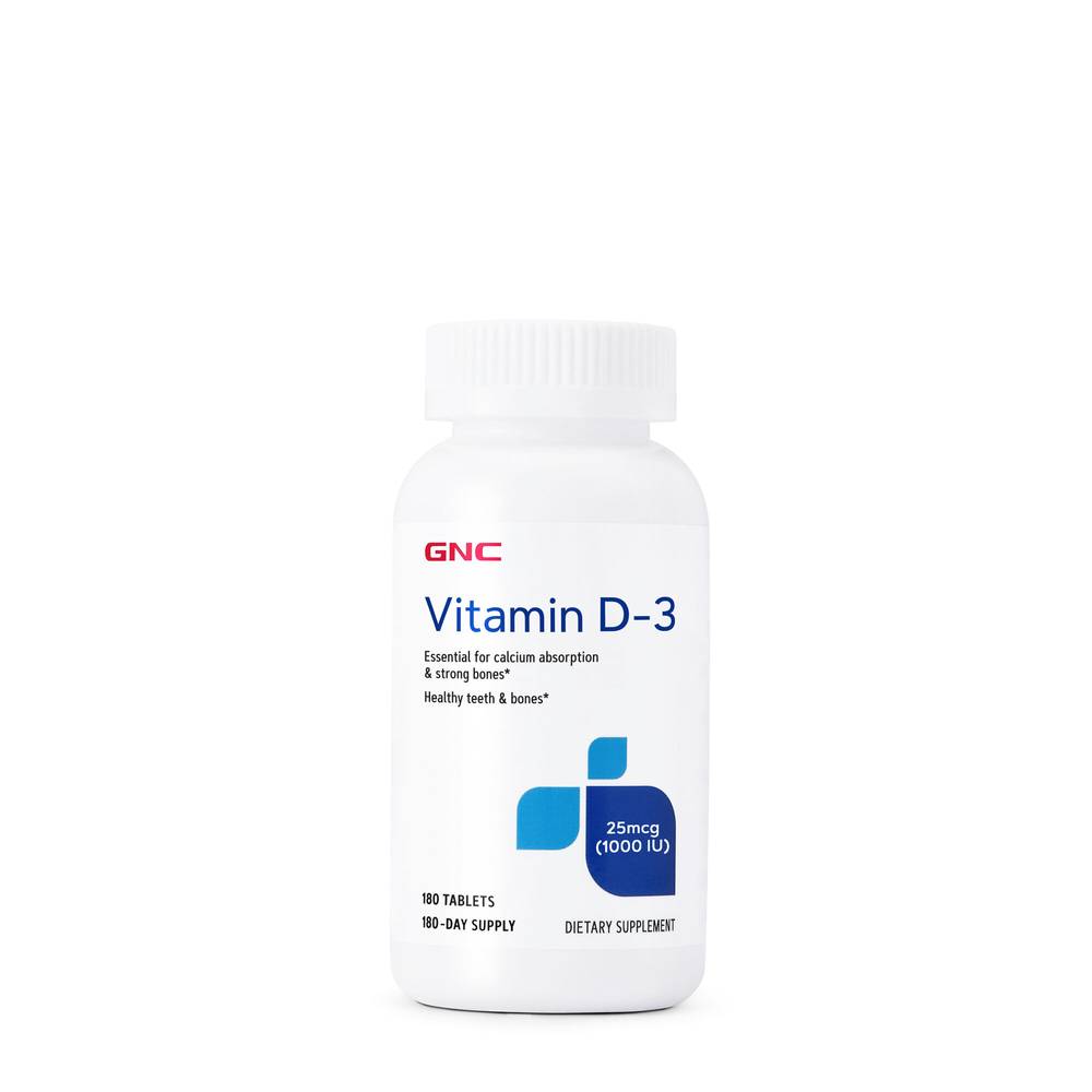 Gnc Vitamin D-3 Tablets (180 ct)