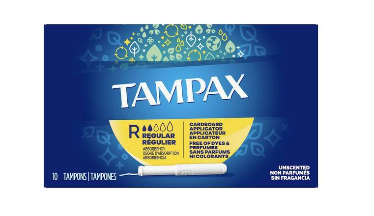 Tampax Tampones Régulier / Regular Tampons 10PK