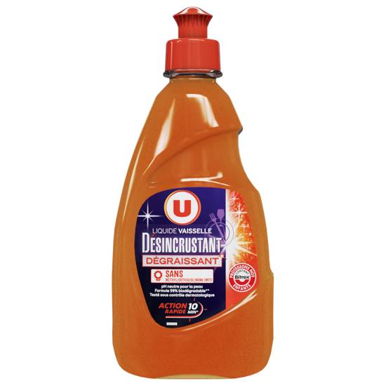 Liquide Vaisselle Desincrustant Produit U 500 ml