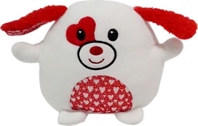 Signature Select Valentine Puppy Squishy Plush Toy, 5.5 in