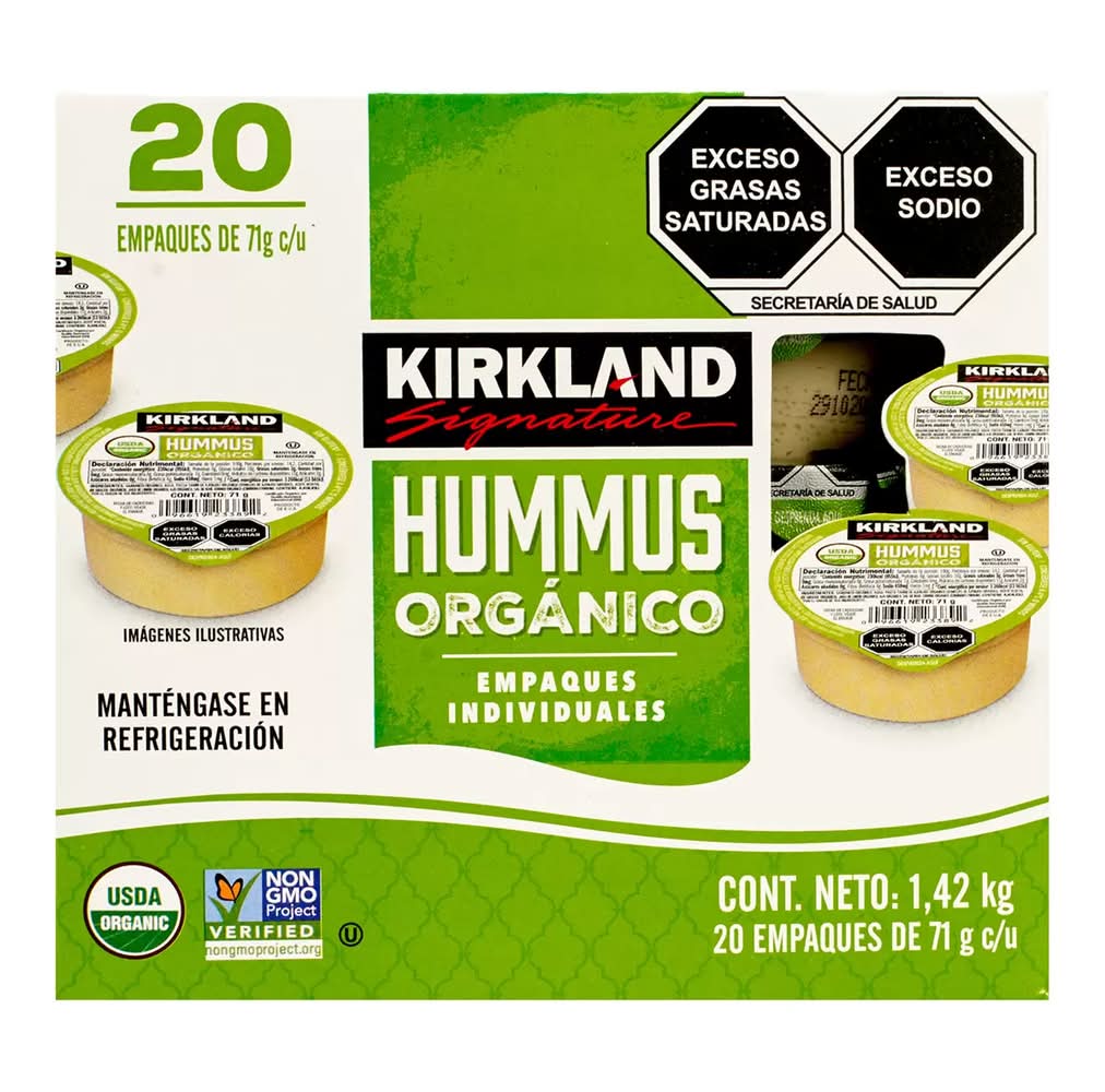 Kirkland Signature · Hummus orgánico en porciones individuales (20 x 71 g)