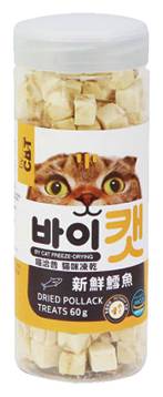【ByCat】貓咪凍乾零食-鱈魚60g#20726614
