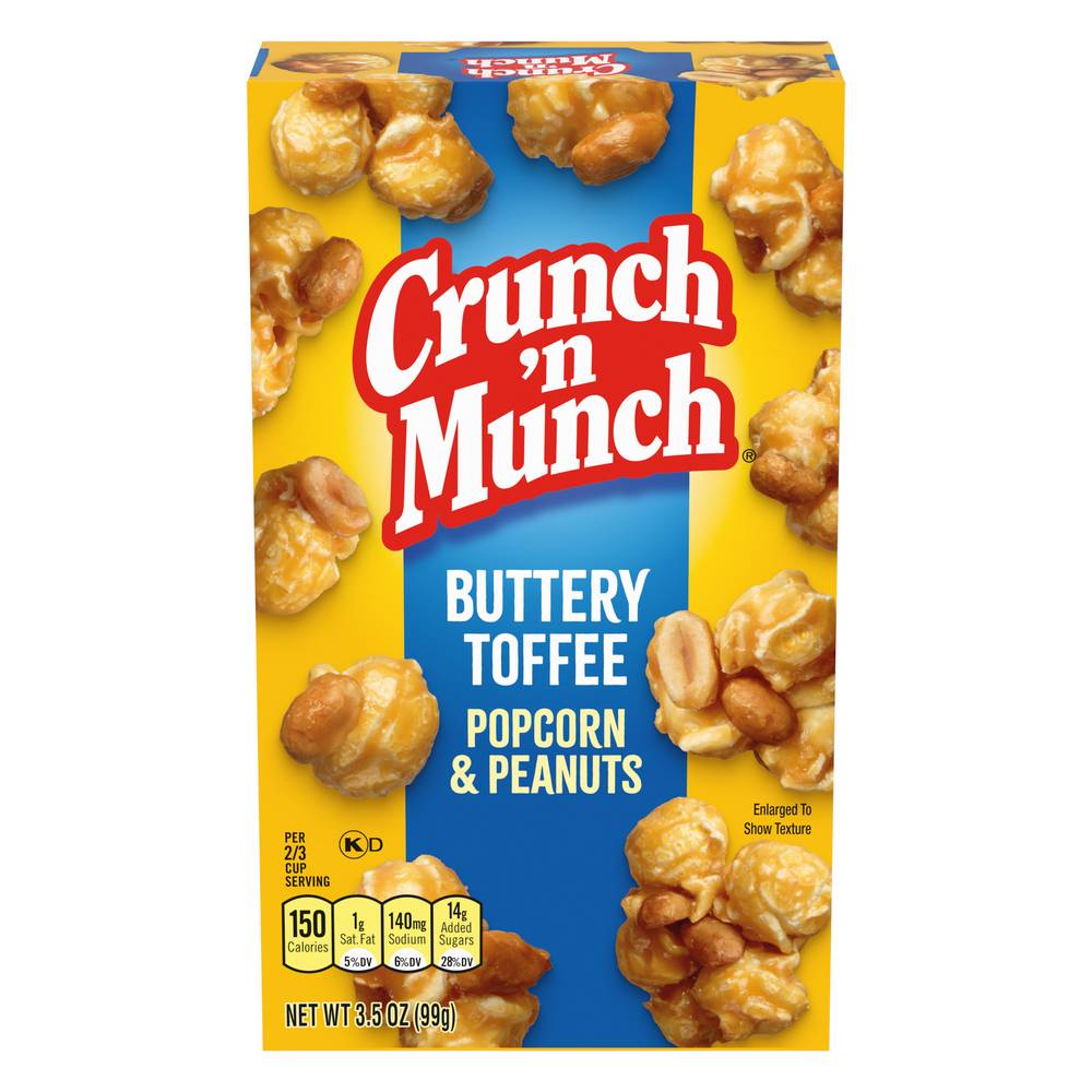 Crunch 'n Munch Buttery Toffee Popcorn With Peanuts (3.5 oz)