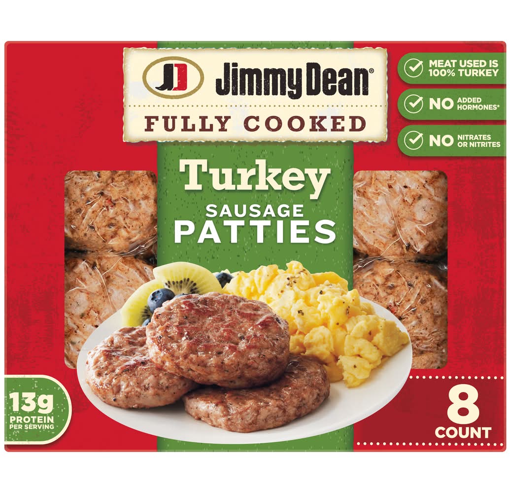 Jimmy Dean Fully Cooked Turkey Sausage Patties (9.6 oz, 8 ct)