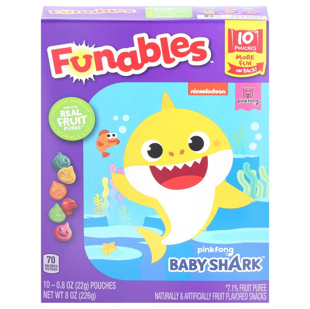 Funables Pinkfong Baby Shark Assorted Fruit Flavored Snacks (8 oz)