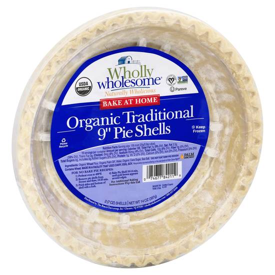 Wholly Wholesome 9 in Organic Traditional Pie Shells