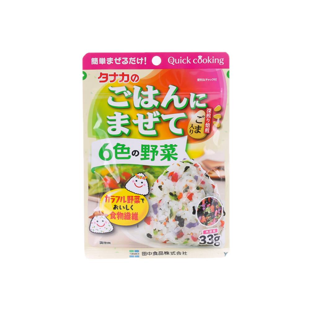 Tanaka Furikake 6 Colors Of Vegetables