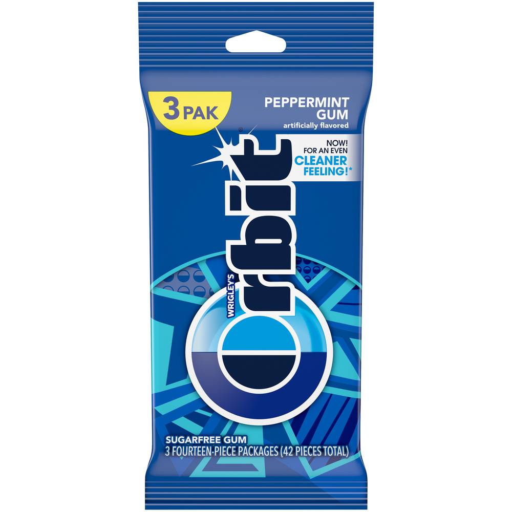 Orbit Sugar Free Peppermint Gum (48 g)