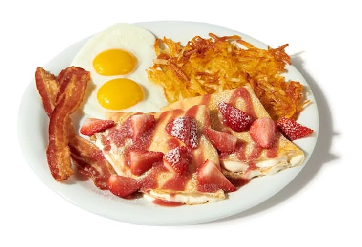Berry Vanilla Crepe Breakfast