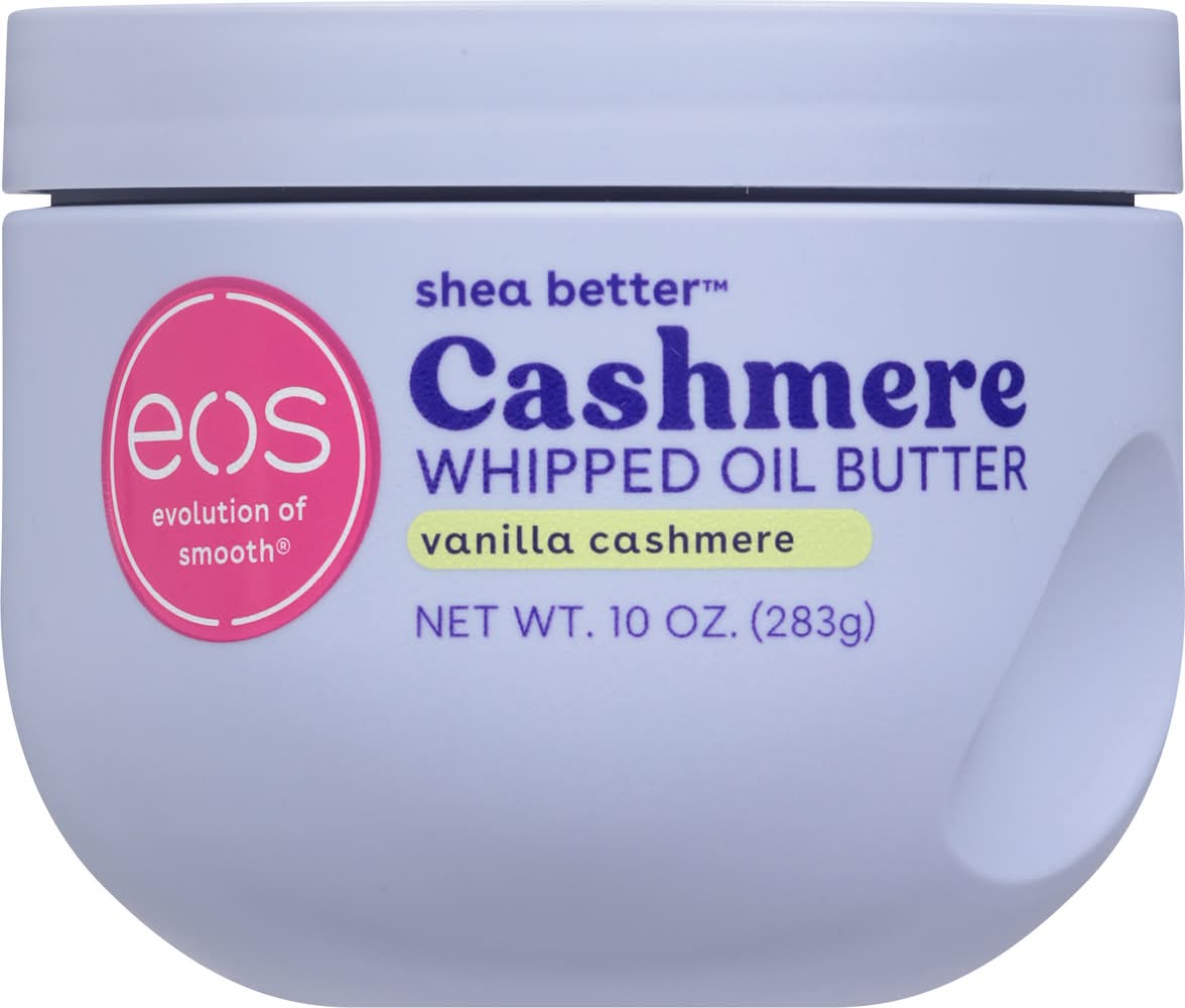 eos Shea Better Whipped Oil Butter Moisturizer, Vanilla Cashmere (10 oz)