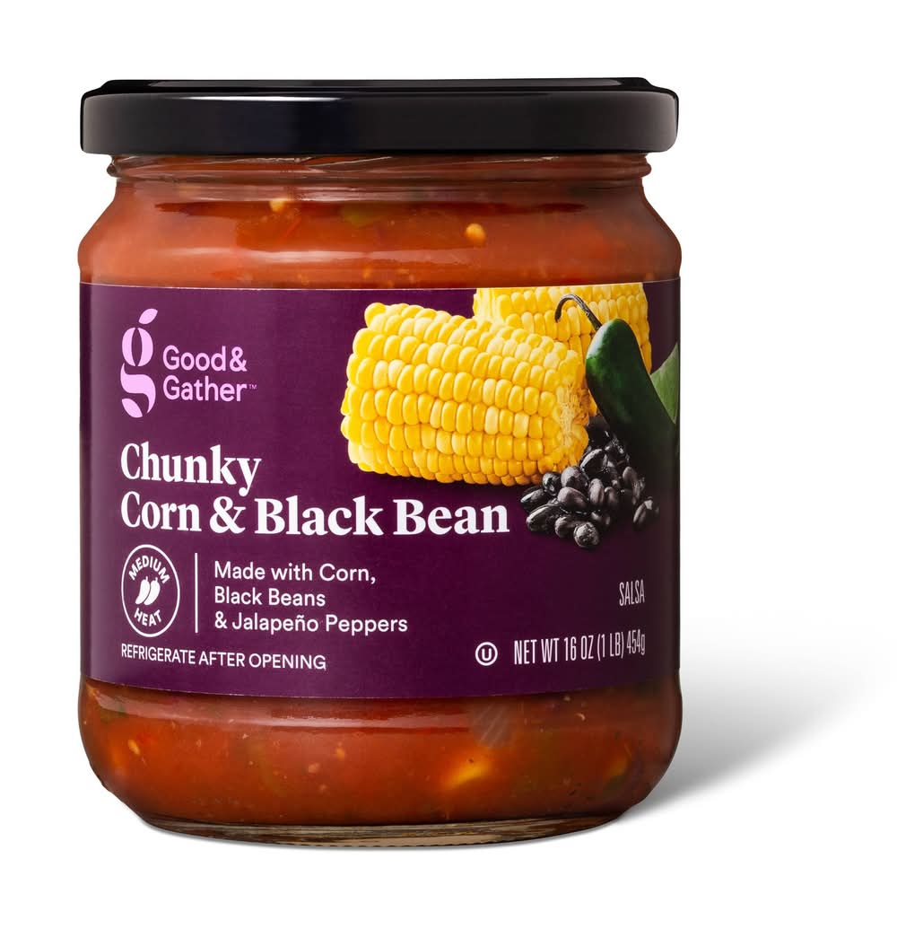 Good & Gather Medium Corn & Black Bean Salsa (16 oz)