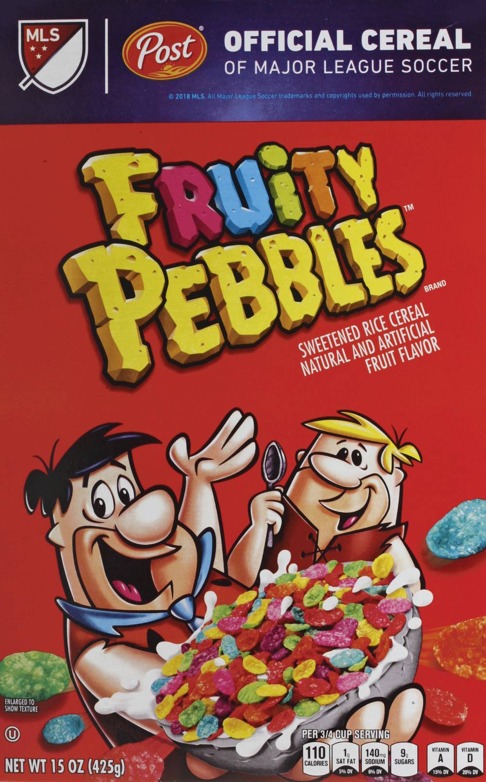 Post Frutity Pebbles Sweetened Rice Cereal (15 oz)