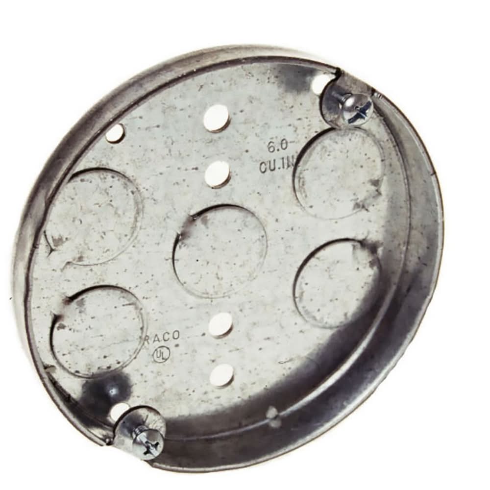 Hubbell RACO Galvanized steel New work Ceiling pans Electrical Box