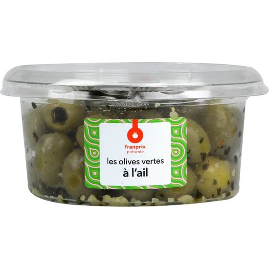 Olives vertes à l'ail Franprix 150g