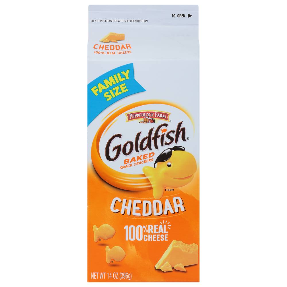 Goldfish Family Size Cheddar Baked Snack Crackers (14 oz)