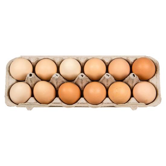 Order Organic Brown Eggs, 12ct food online from Everyday Needs By Gopuff store, Fairfield on bringmethat.com