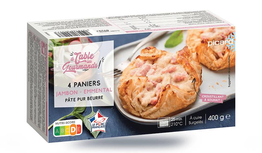 4 paniers jambon-emmental